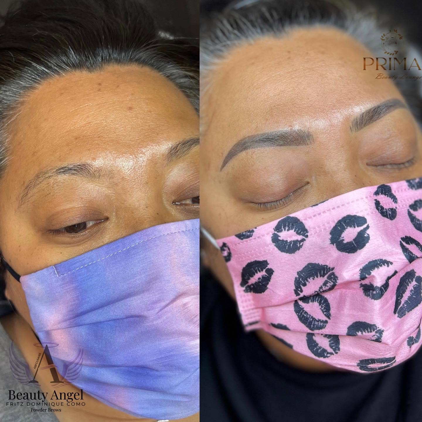 My combo brow work at Prima Beauty Lounge