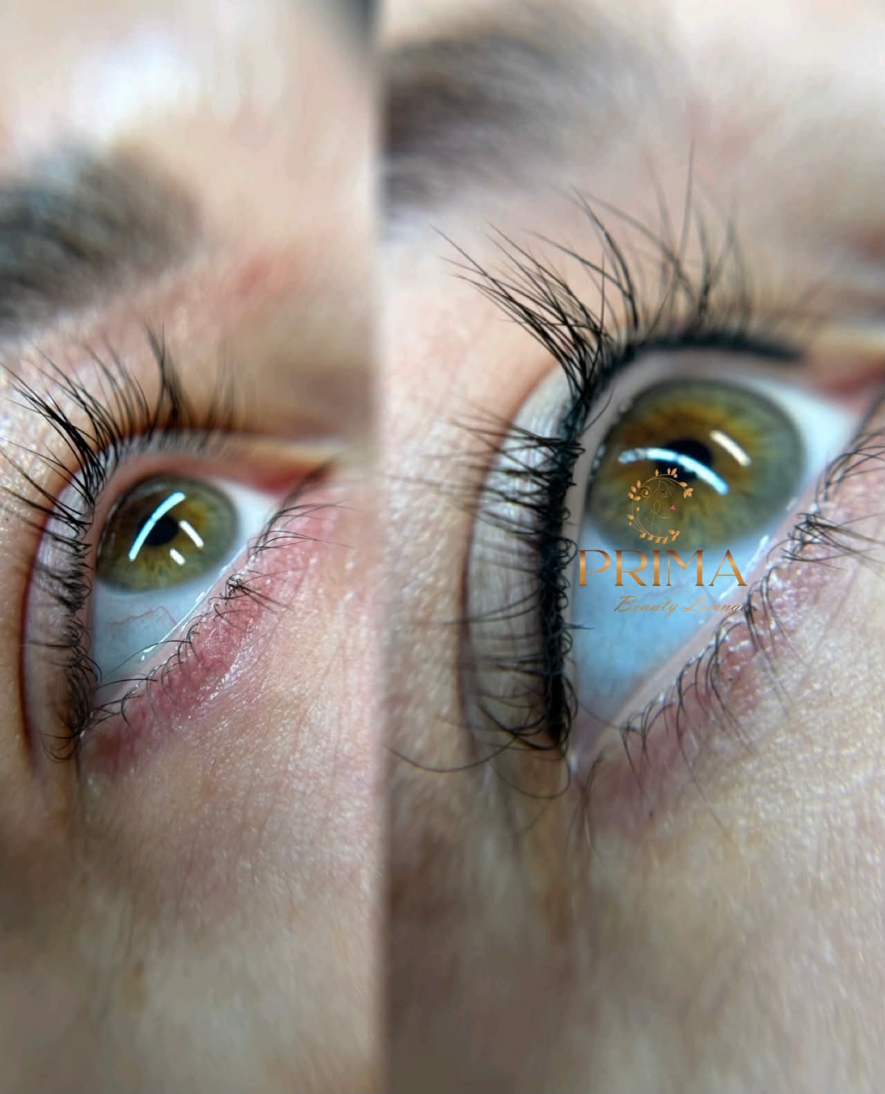 My eyelash enhancement work at Prima Beauty Lounge